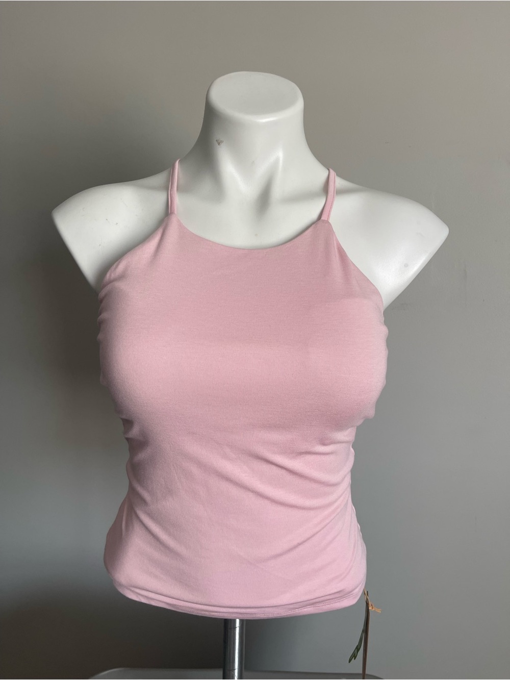 OGL Pink Halter Padded Camisole Tank Top Sz M